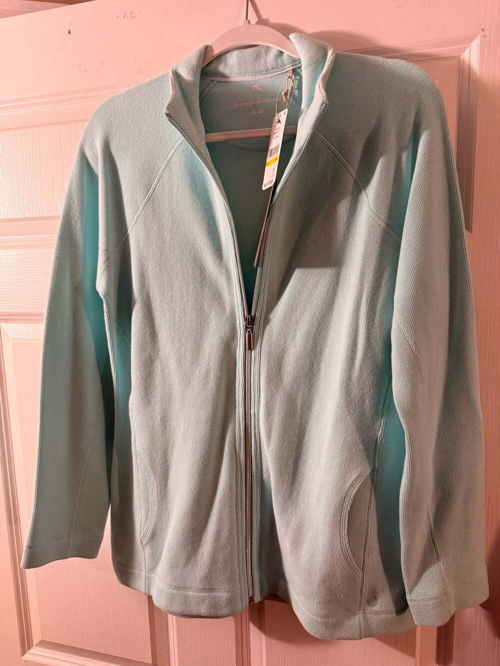 Tommy Bahama Aruba Full Zip Size M Plume Jacket Sweatshirt